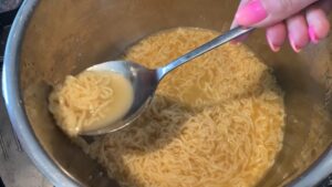 the process of cooking the ramen