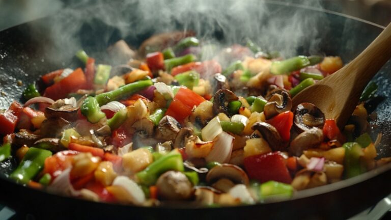 Vegetables Being Sautéed in A Pan, Showcasing a Popular Cooking Method