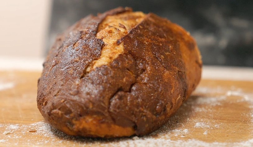 Close up view of a bread